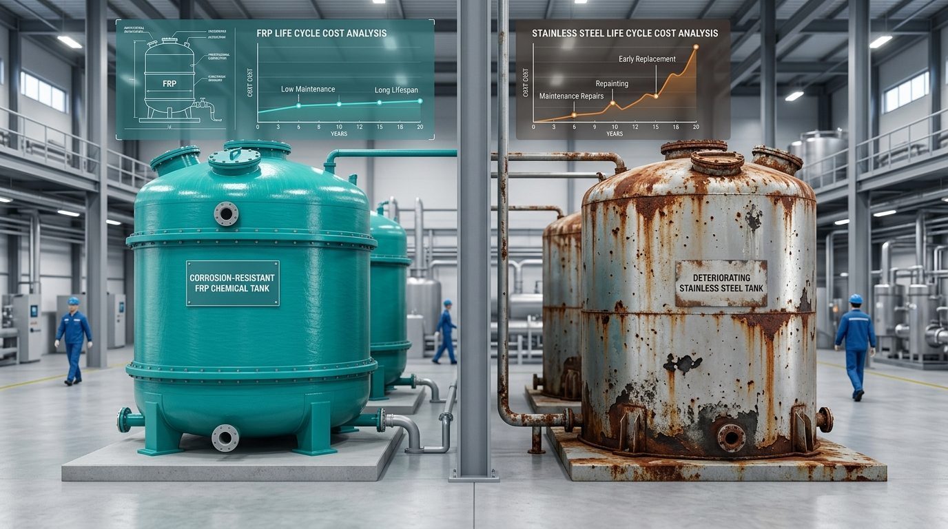FRP vs. Stainless Steel: Life Cycle Cost Analysis